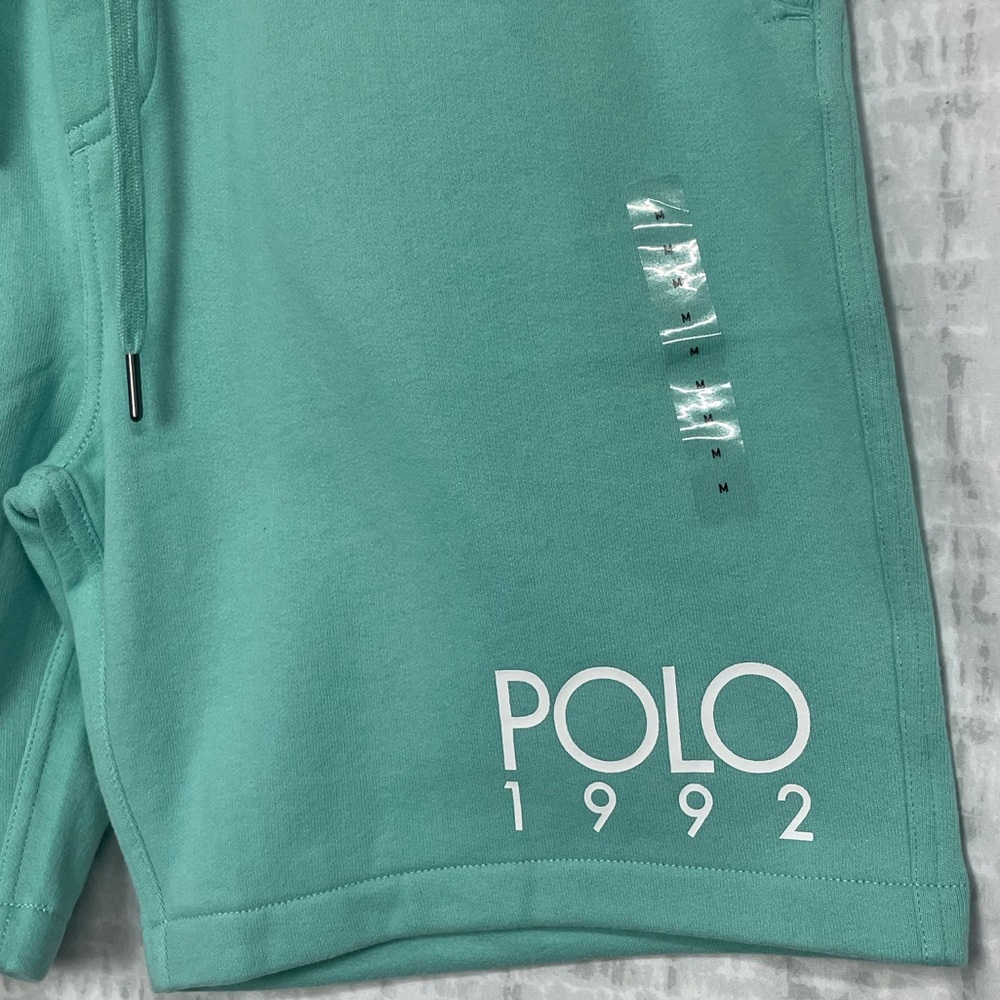 NWT SET Polo Ralph Lauren Vneck T-shirt and Sweat Shorts Size Medium - Picture 8 of 12